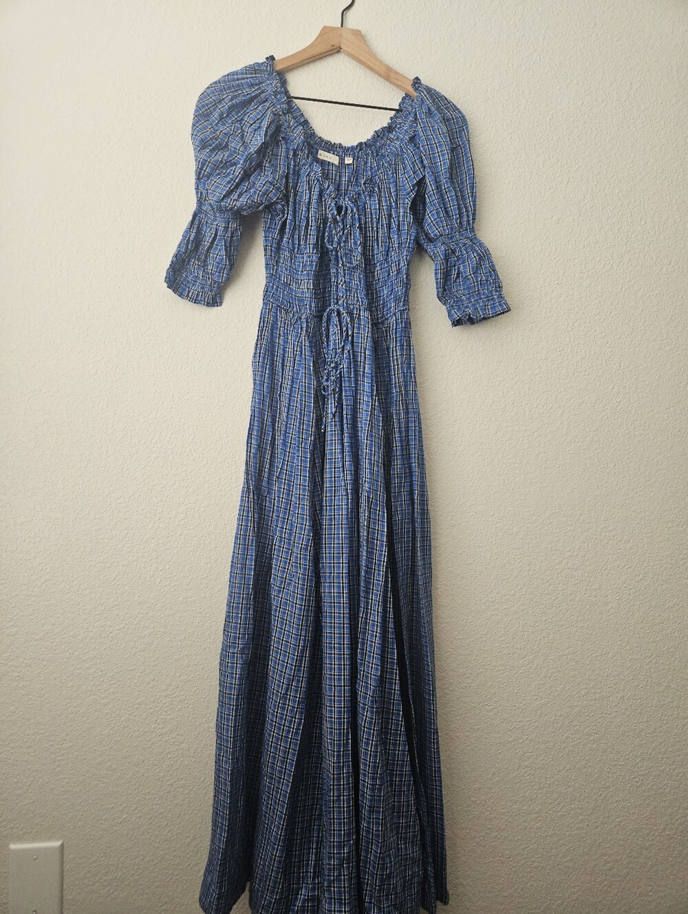 NWOT Doen Ischia in cassis check, large - Picture 11 of 16
